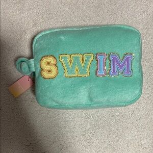 Stoney Clover Lane Swim Bag - Teal with Multicolor Letters